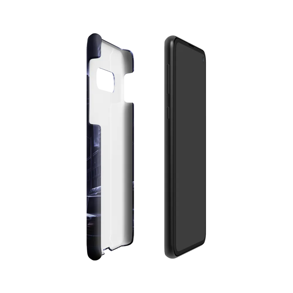 Stormy Cityscape: Shadows of the Night | Phone Case |  S10e | Snap Case | Matte