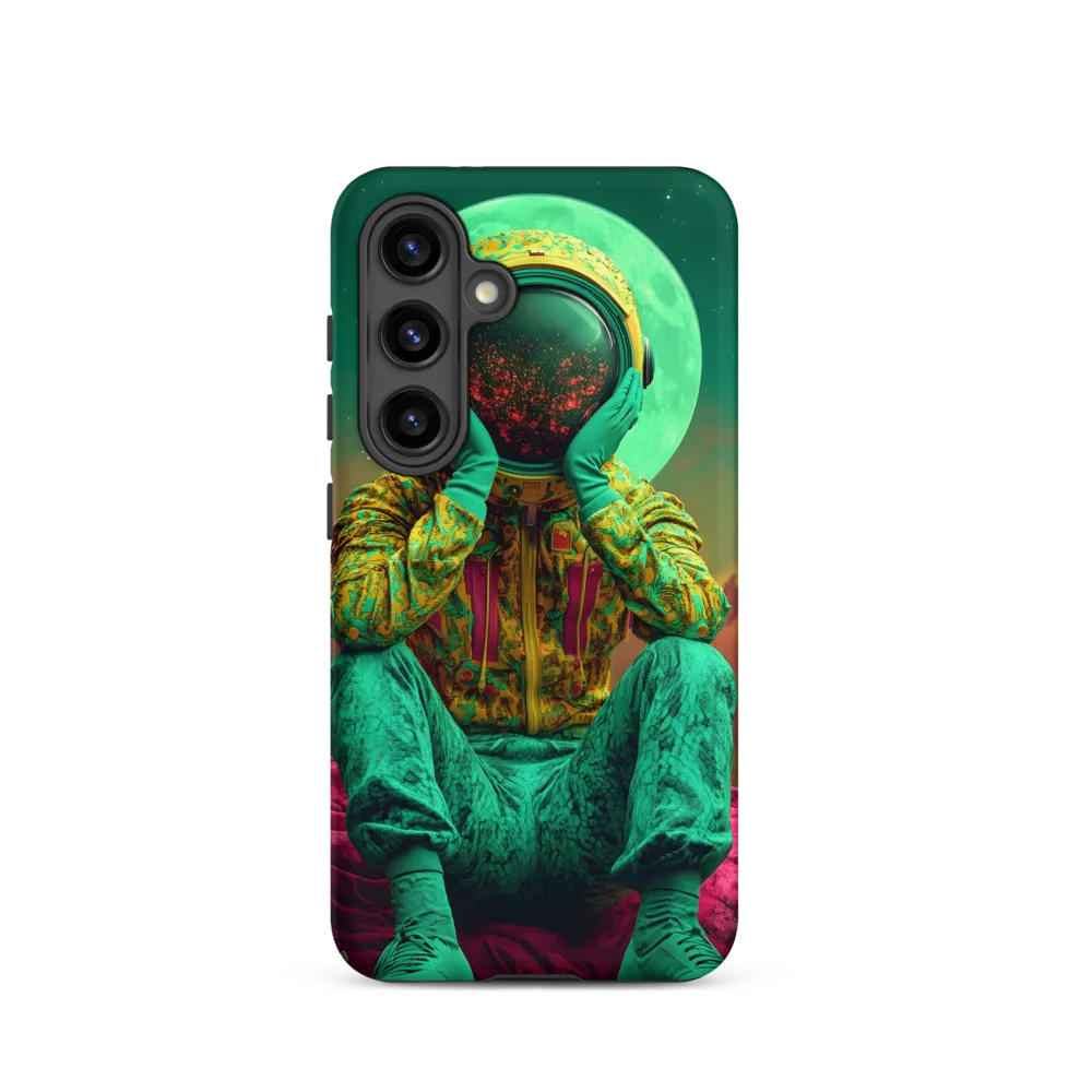 Cosmic Reflection: An Astronaut's Journey | Phone Case |  S24 | Tough Case | Matte