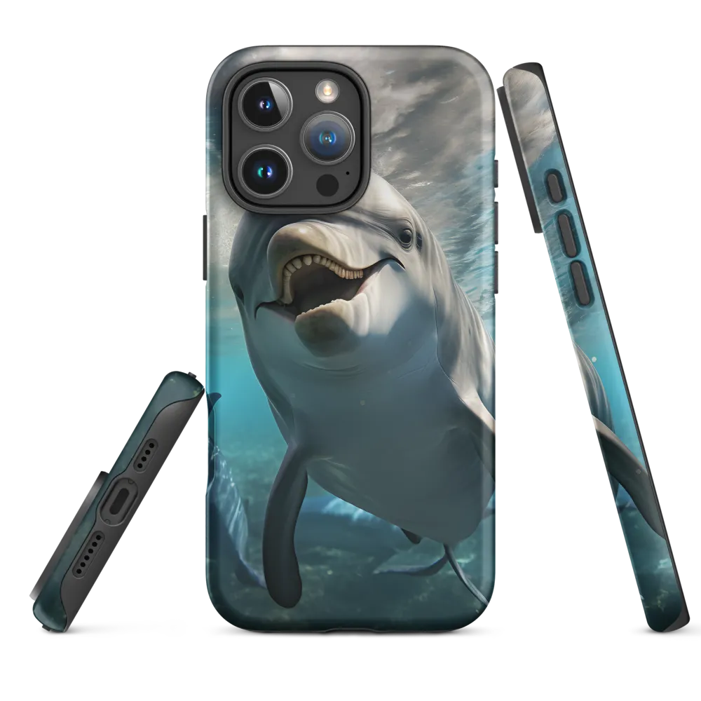 Beneath the Waves: A Dolphin's Dance