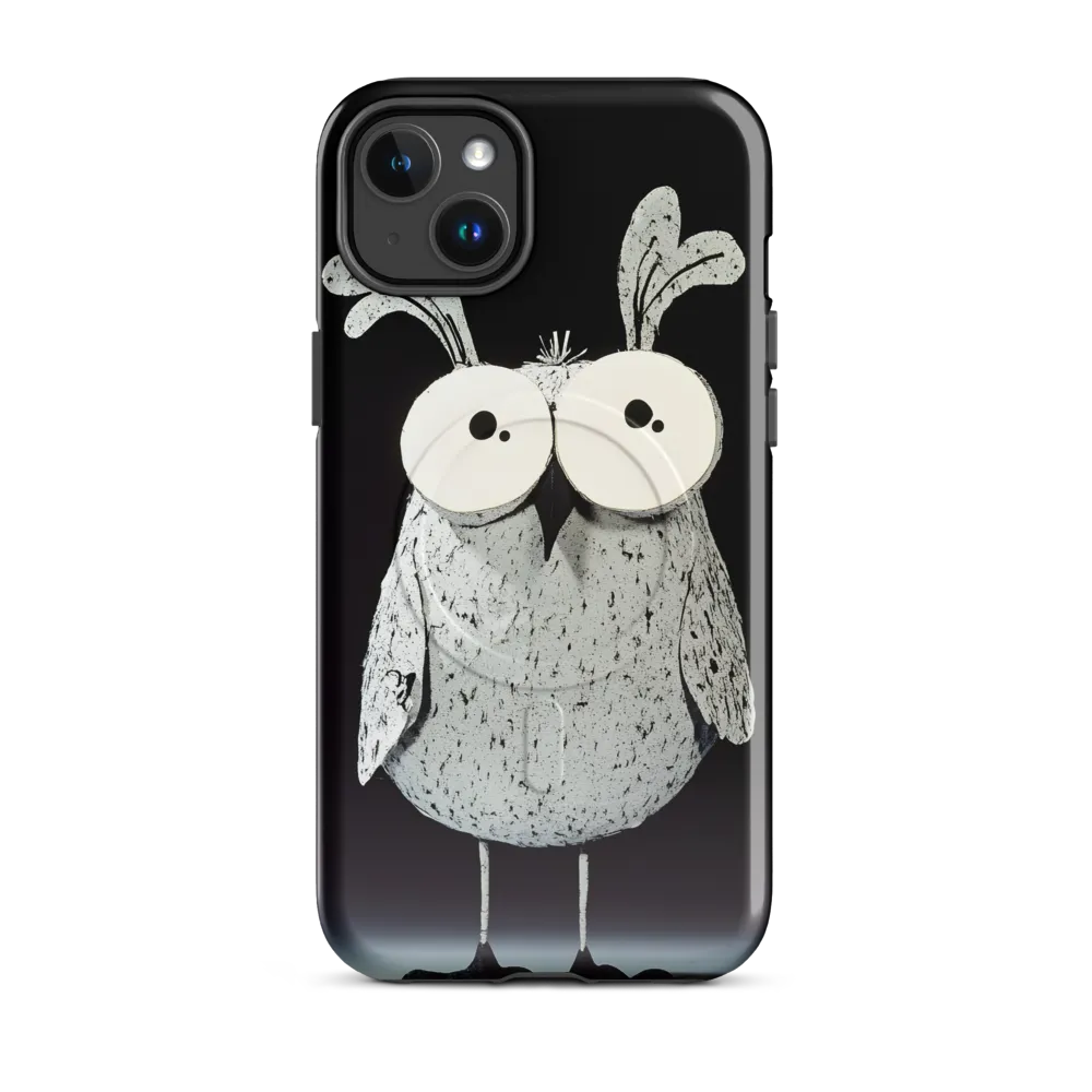 Whimsical Owl in Paper Cutout | Phone Case |  14 Plus | MagSafe® Tough Case | Glossy