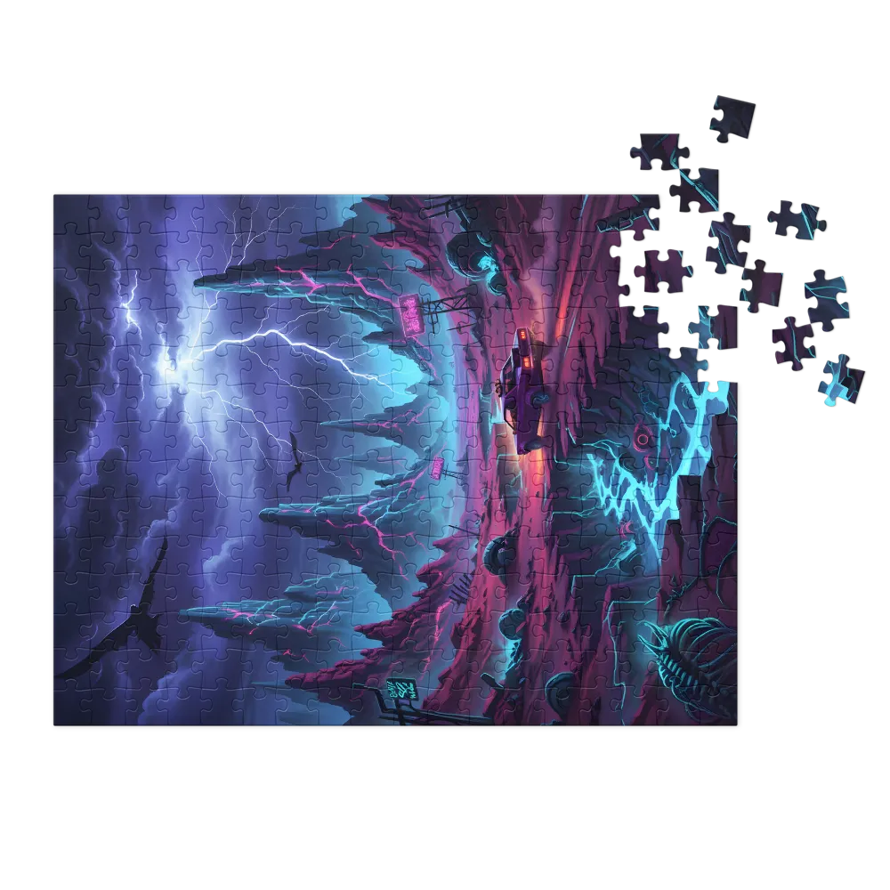 Neon Badlands 
 Jigsaw Puzzle in Tin Box