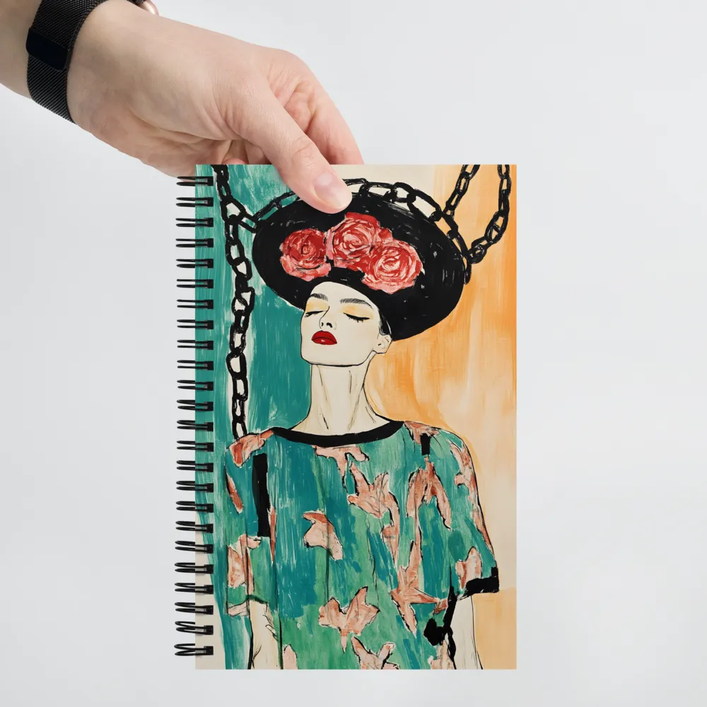 Portrait of Elegance | Spiral Notebook