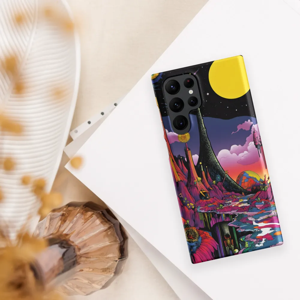 Celestial Dreams: A Journey Through an Alien Landscape | Phone Case |  S22 Ultra | Snap Case | Matte