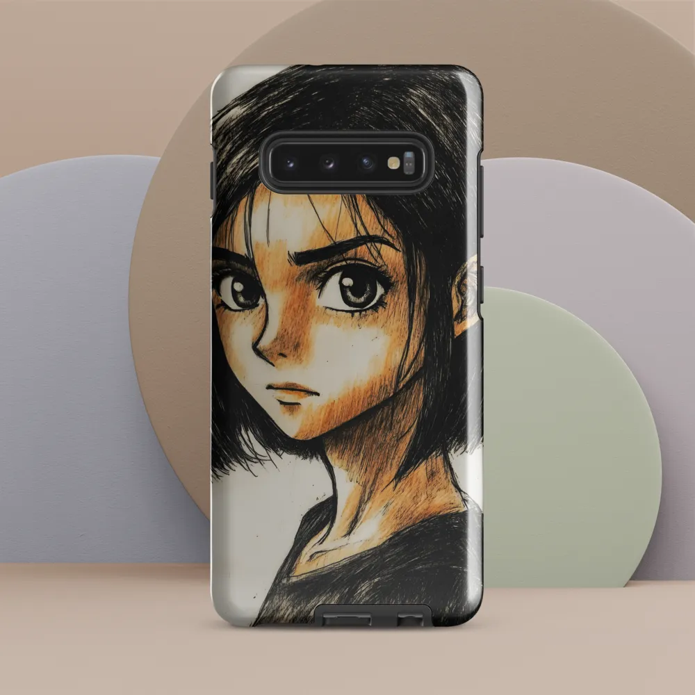 Portrait of Intensity | Phone Case |  S10 Plus | Tough Case | Glossy