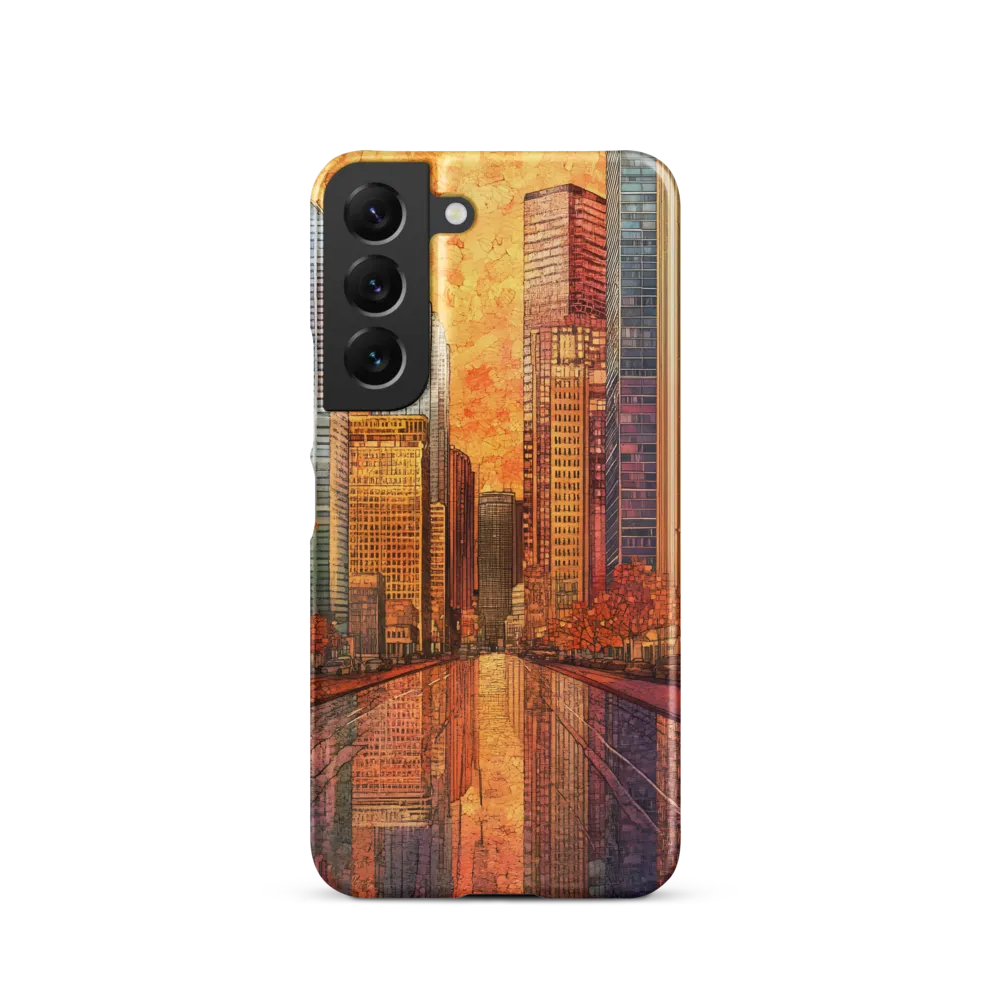 Reflections of a Vibrant City | Phone Case |  S22 | Snap Case | Matte
