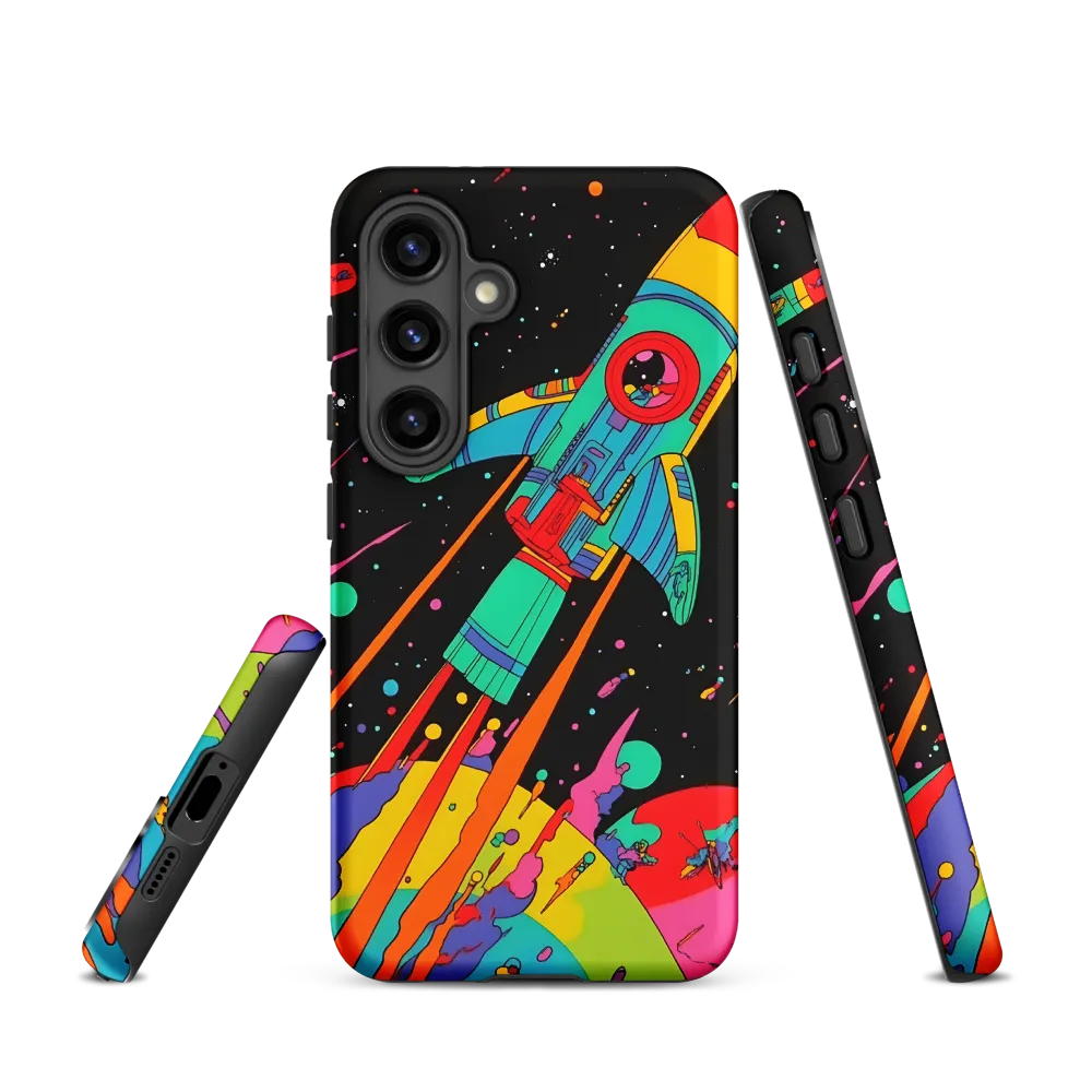 Cosmic Voyage: The Neon Lift-Off