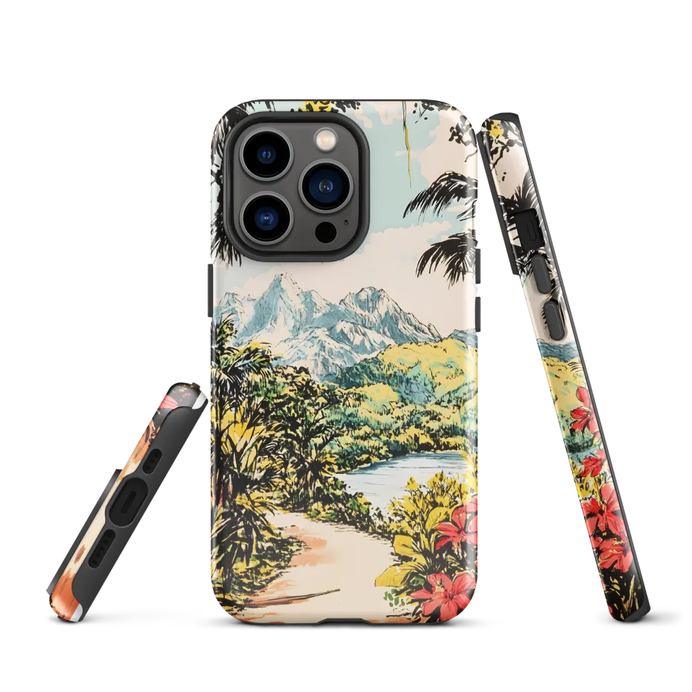 Tropical Serenity | Phone Case |  13 Pro | Tough Case | Glossy