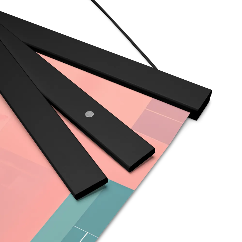 Urban Sentinel: A Warrior's Stand | Poster With Black Wood Hanger | 16″×16″