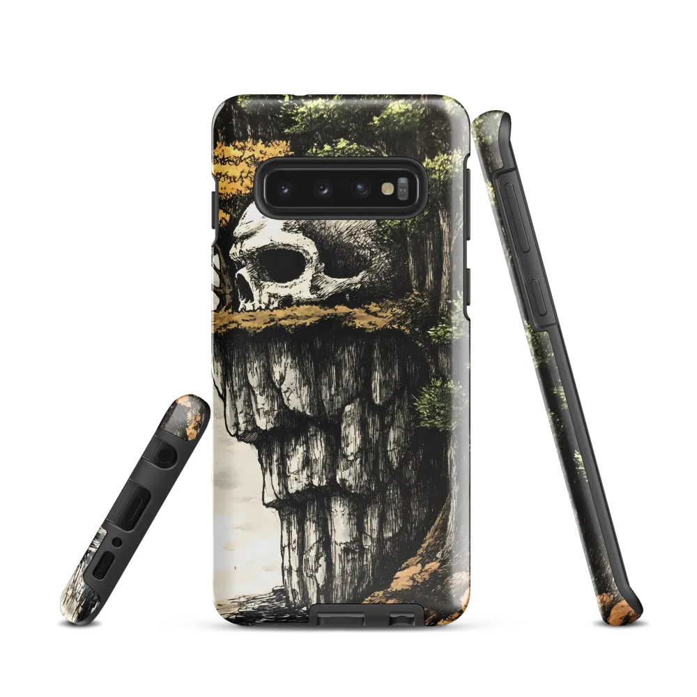 The Whispering Skull: A Surreal Encounter with Nature | Phone Case |  S10 | Tough Case | Glossy