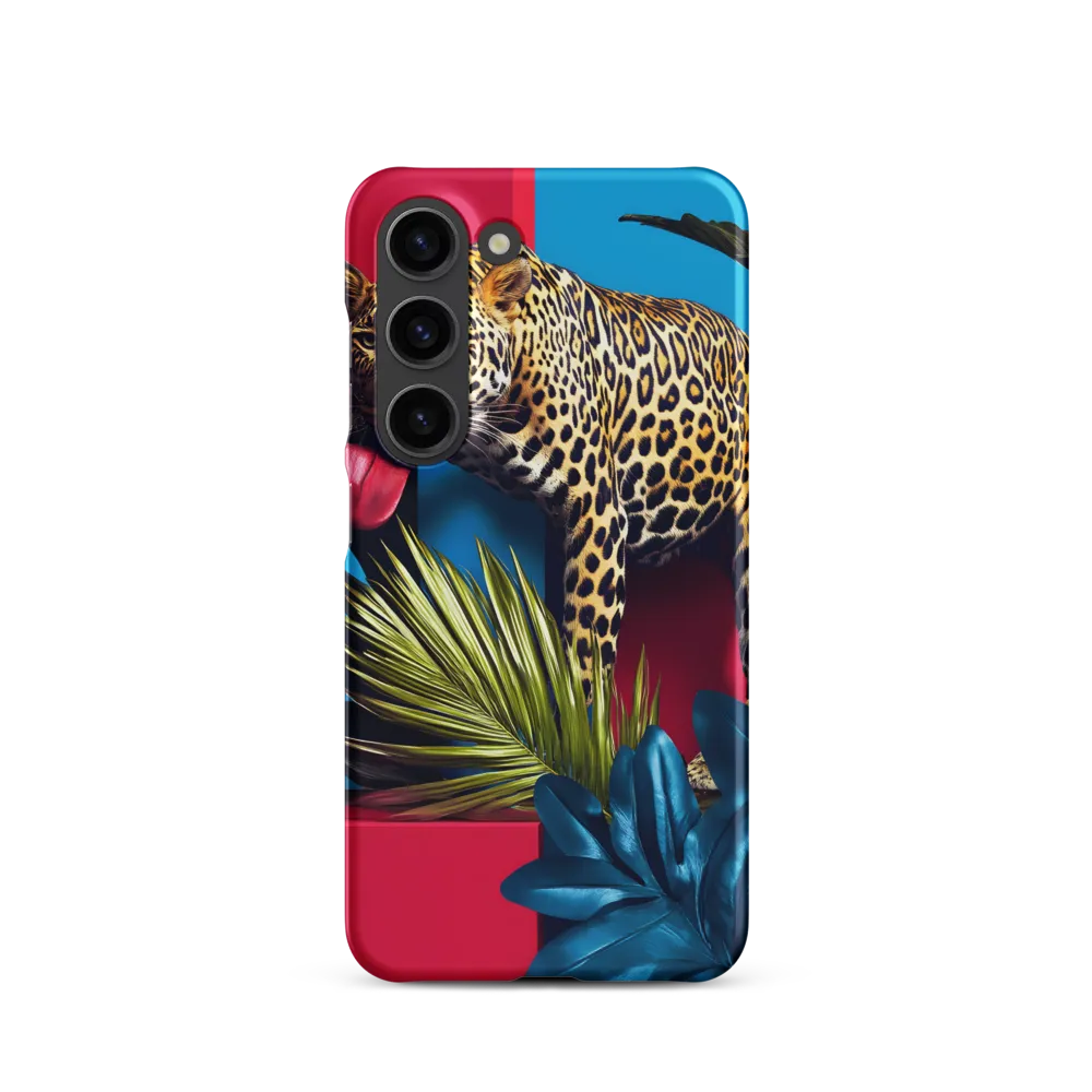 Playful Leopard in Vibrant Paradise