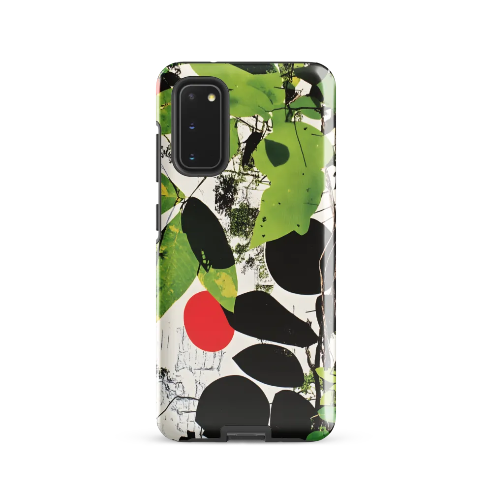 Nature's Geometry: A Contemporary Collage | Phone Case |  S20 | Tough Case | Glossy