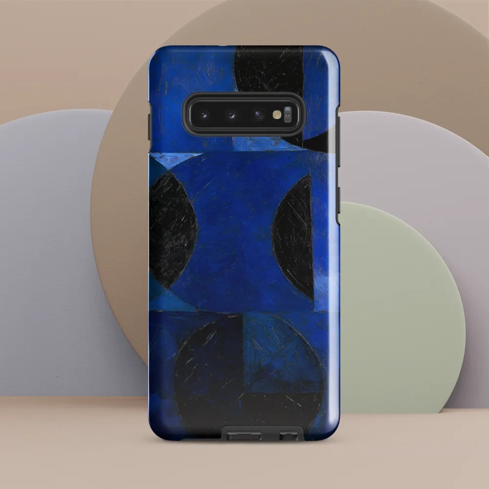 Dynamics of Blue and Black | Phone Case |  S10 Plus | Tough Case | Glossy