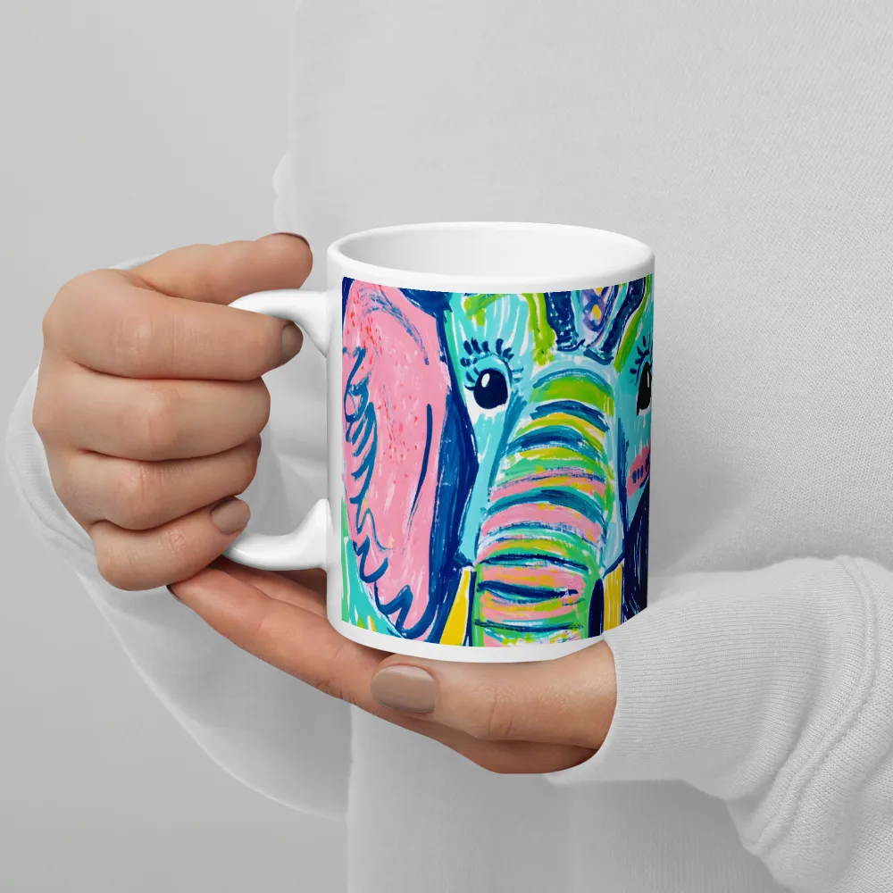 Whimsical Elephant Portrait | Mugs | Multiple Sizes & Colors