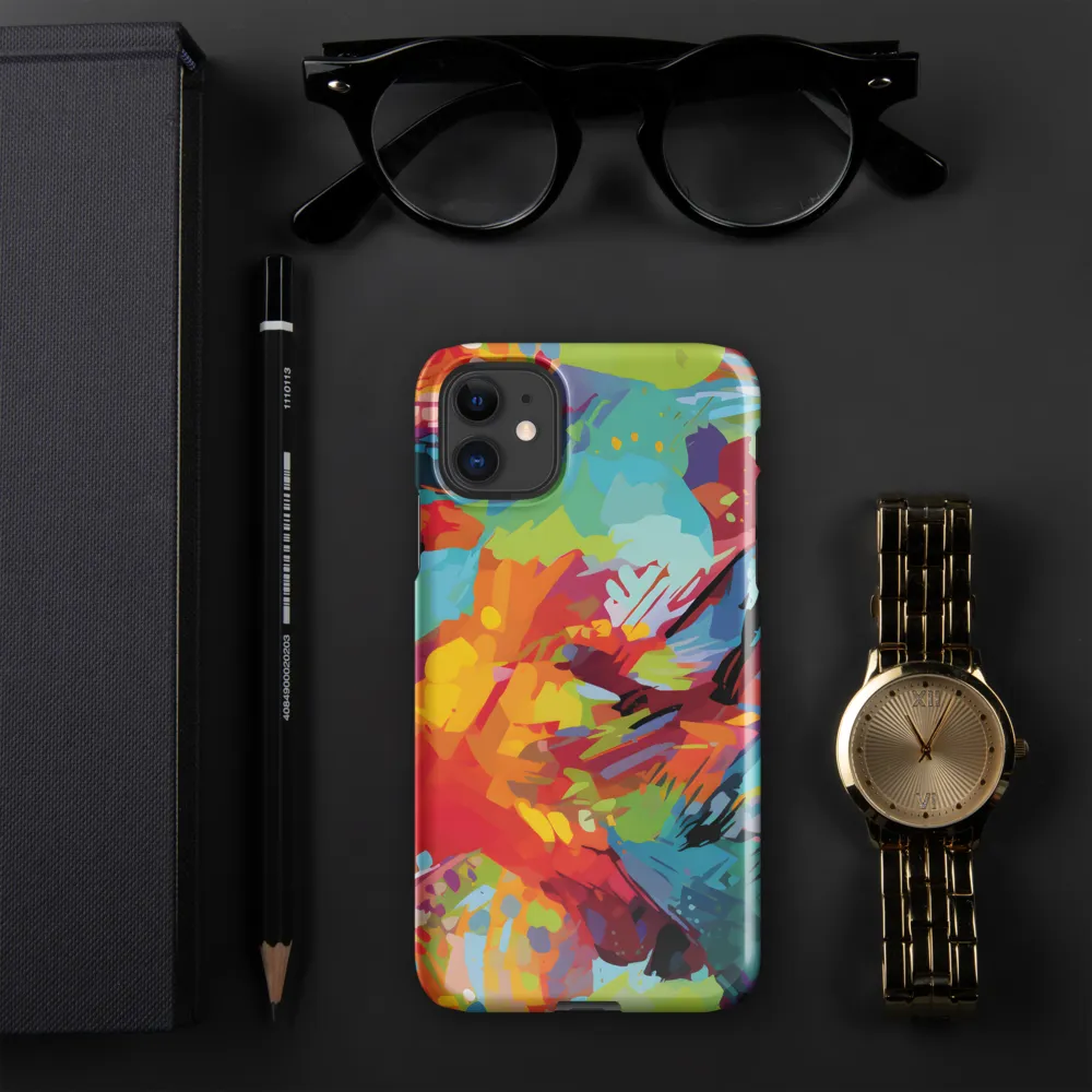 Colorful Lizard: An Abstract Adventure | Phone Case |  11 | Snap Case | Glossy