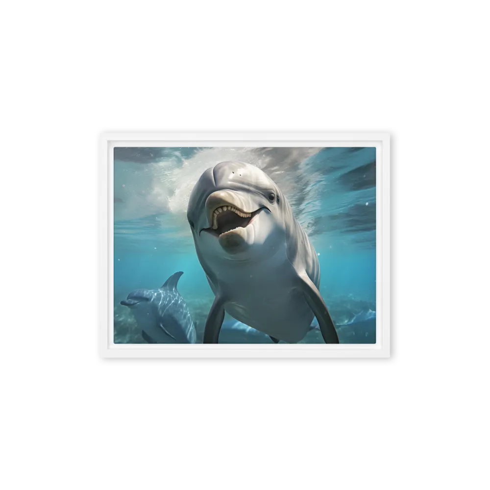 Beneath the Waves: A Dolphin's Dance