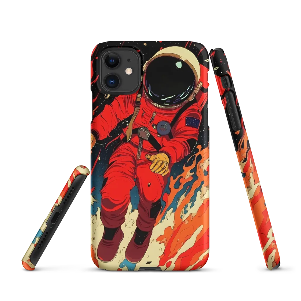 Cosmic Descent of the Astronaut | Phone Case |  11 | Snap Case | Matte