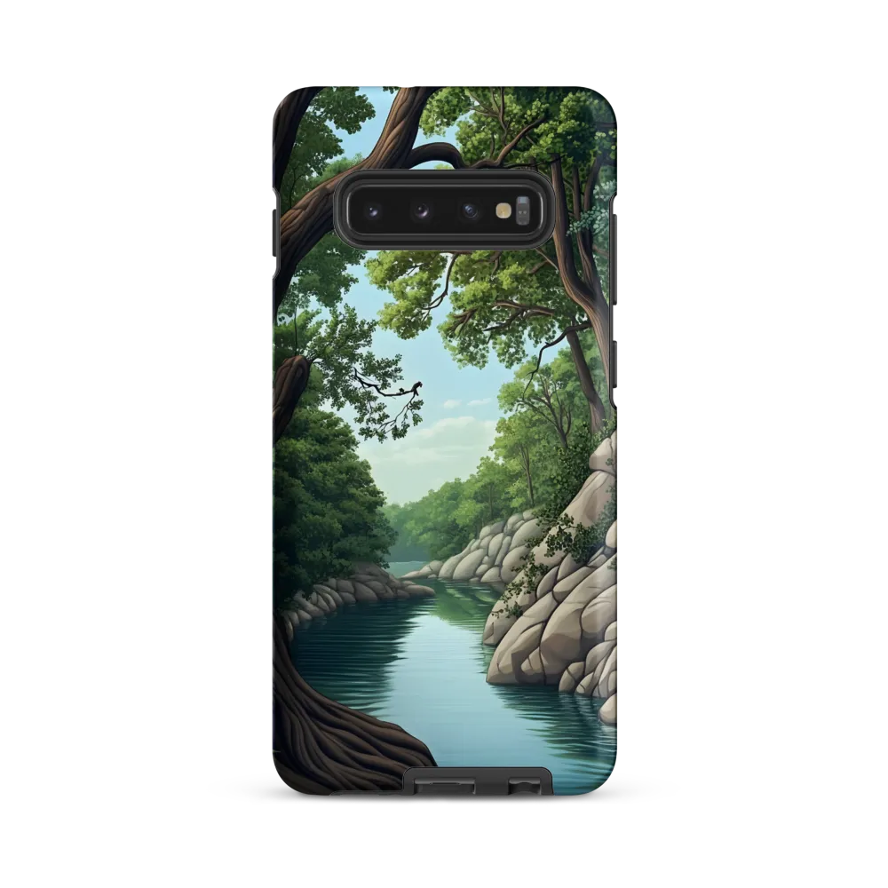Tranquil Reflections: A Serene River Landscape