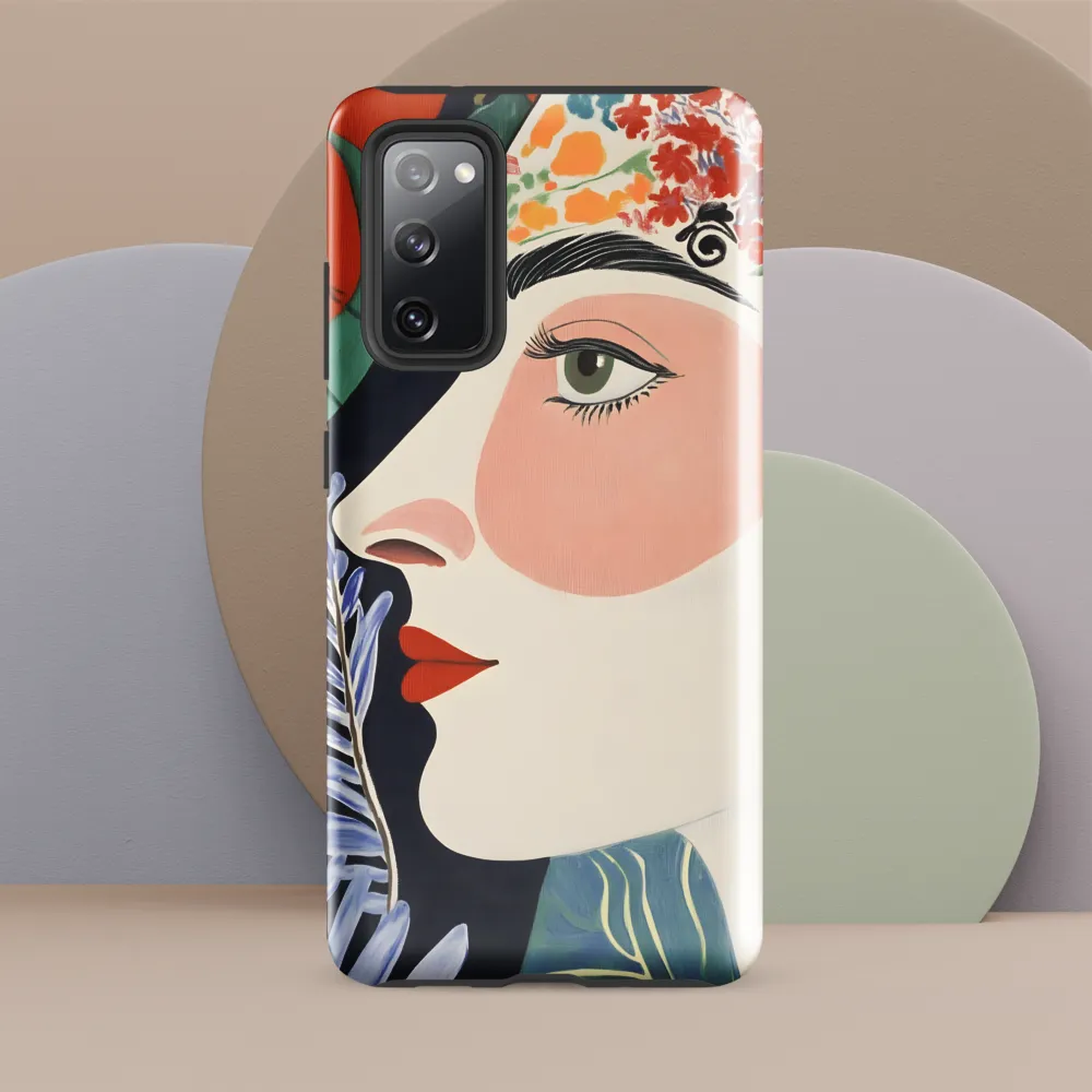 Floral Serenade: A Modern Portrait