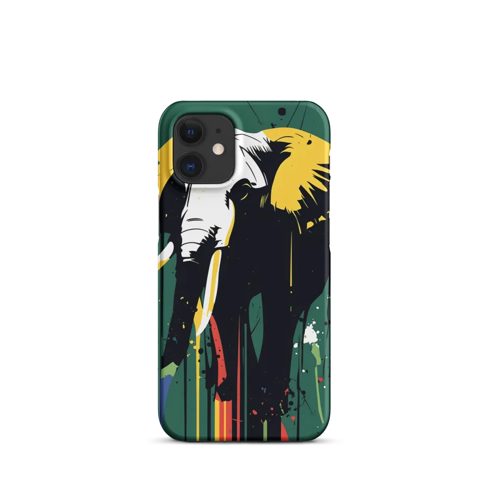 Majestic Minimalism: The Colorful Elephant