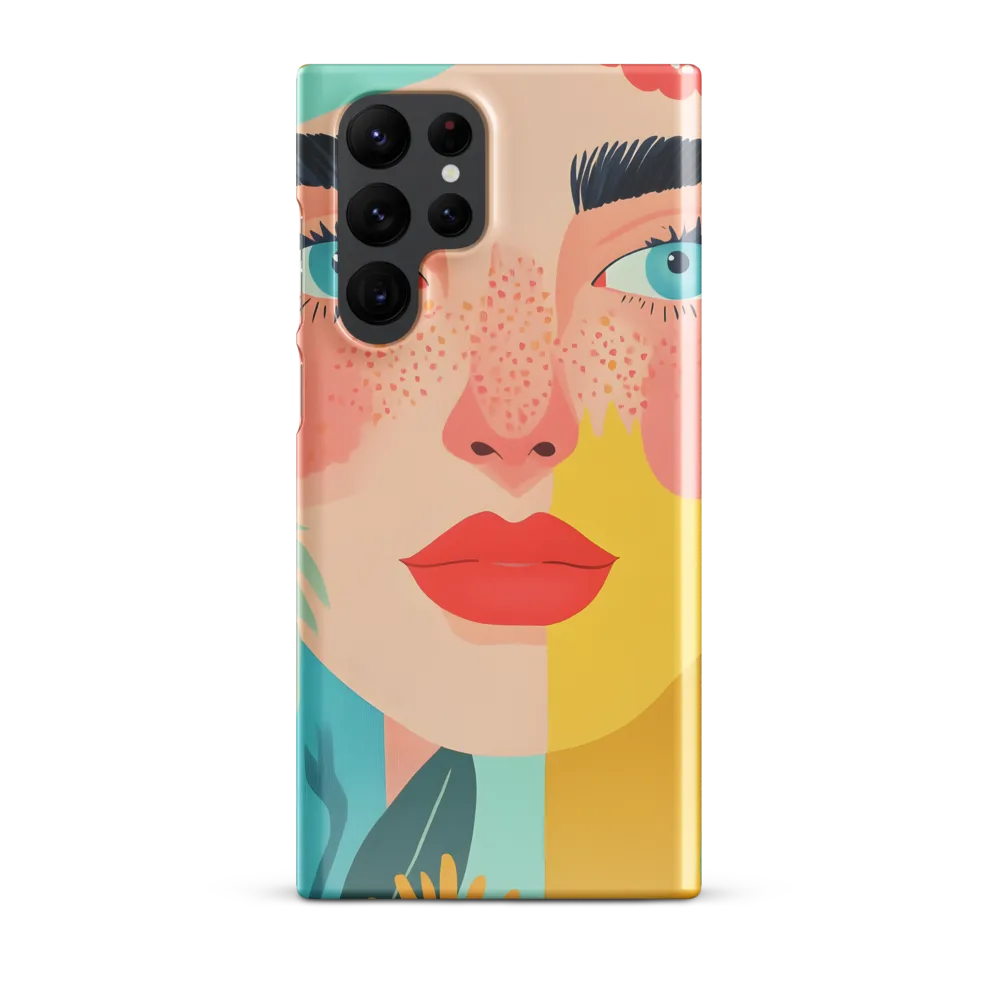 Floral Serenity: A Modern Portrait