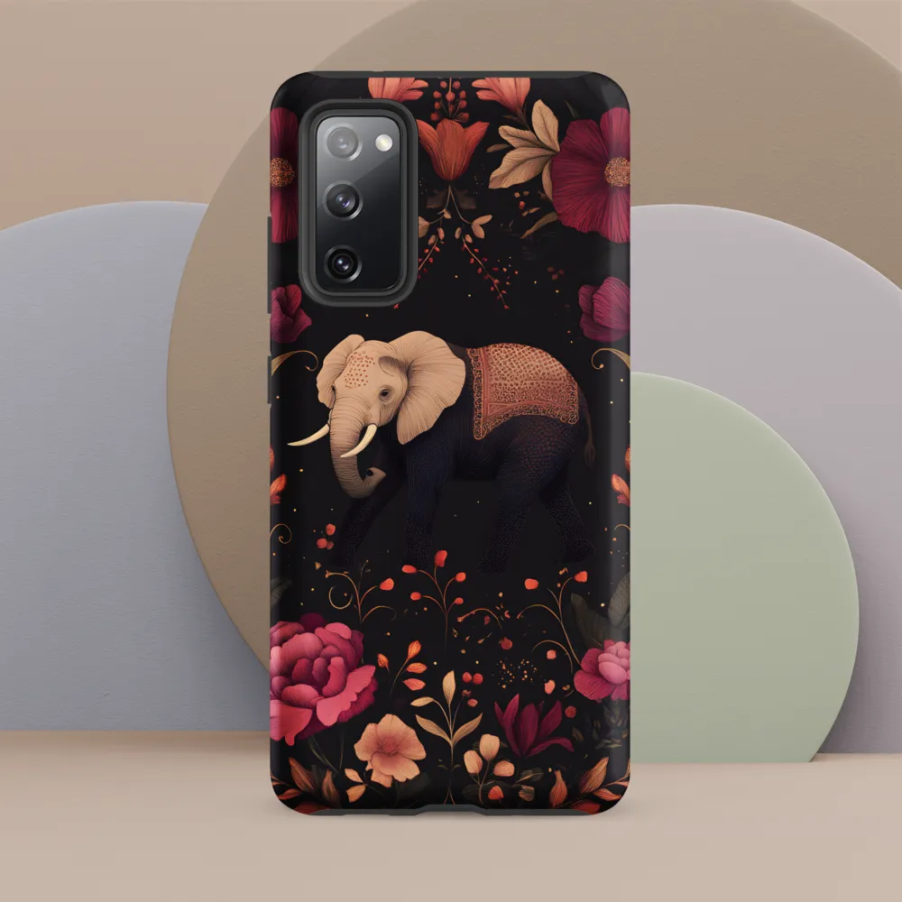 Whispers of the Wild: Elephants and Blooms