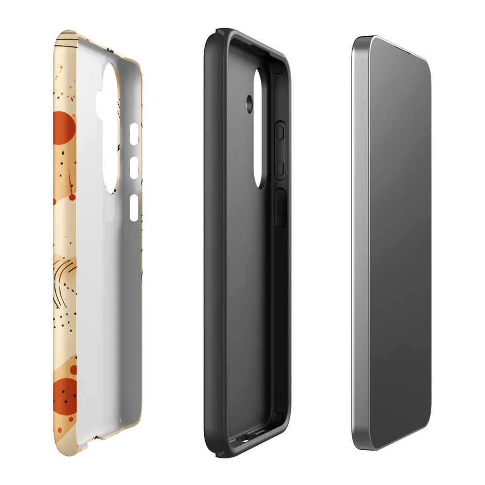 Playful Patterns in Earth Tones | Phone Case |  S24 Plus | Tough Case | Matte