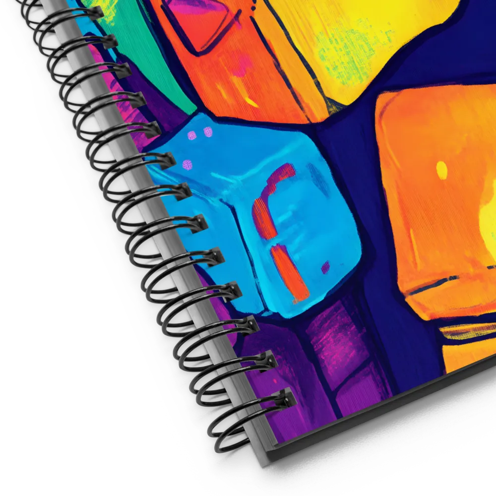 Vibrant Shapes of Joy | Spiral Notebook