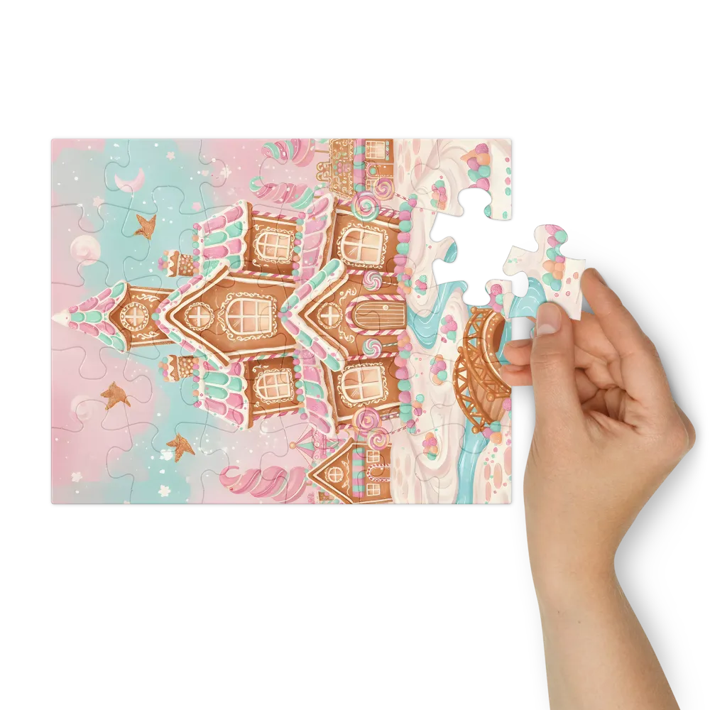 Gingerbread Cottage 
 Jigsaw Puzzle in Tin Box