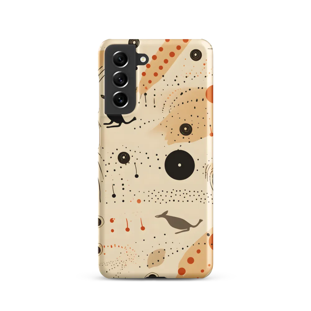 Playful Patterns in Earth Tones | Phone Case |  S21 | Snap Case | Matte