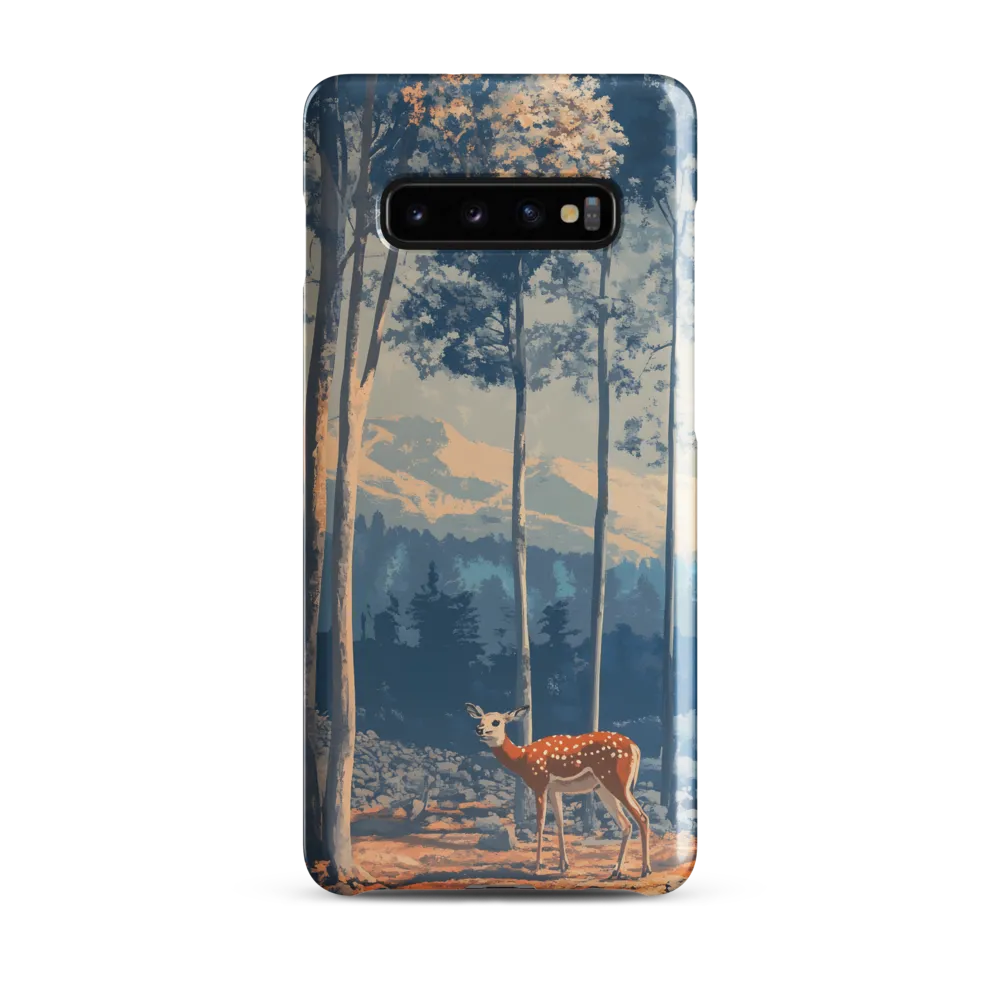 Whispers of the Forest: A Serene Encounter | Phone Case |  S10 Plus | Snap Case | Glossy