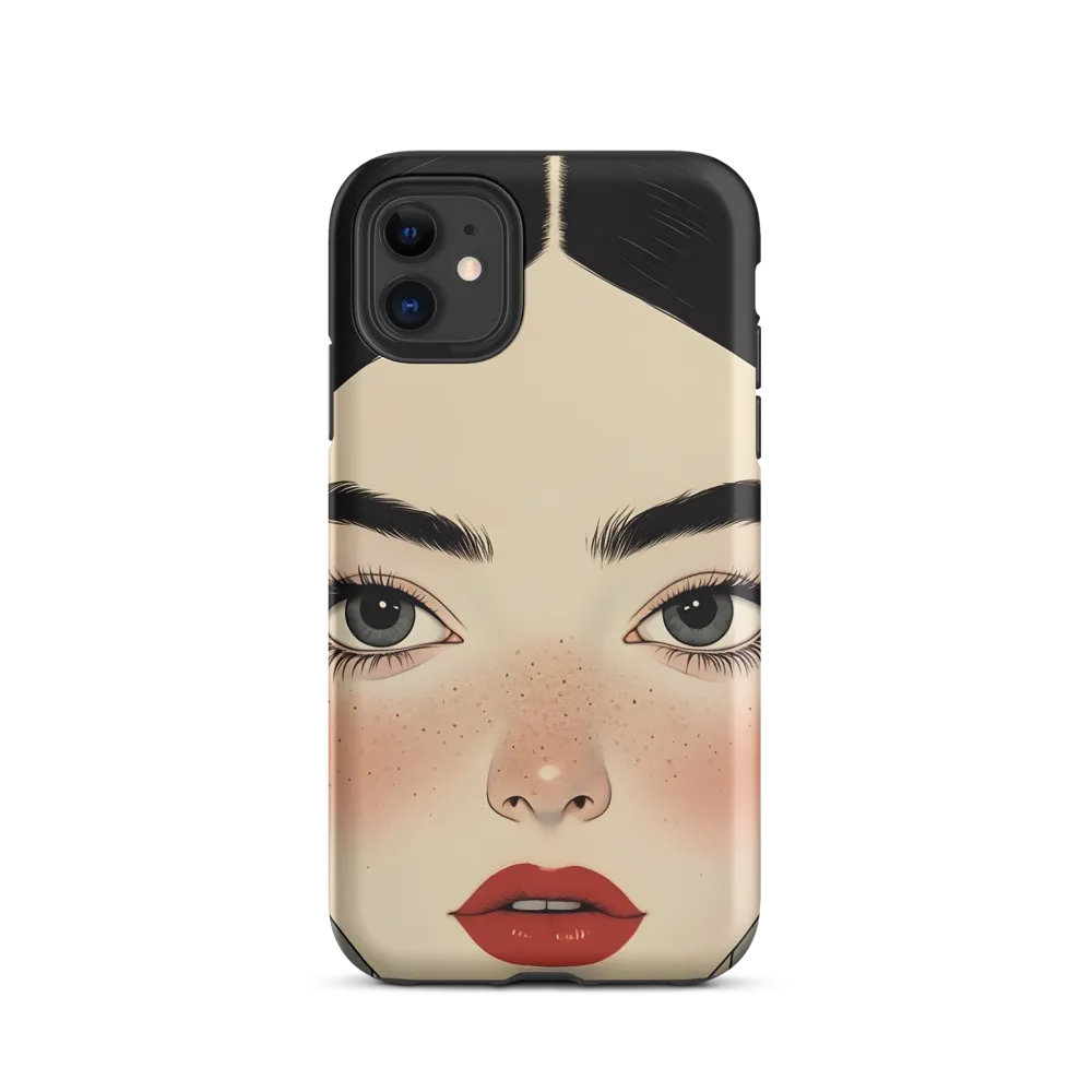 Serenity Captured: A Modern Portrait | Phone Case |  11 | Tough Case | Matte
