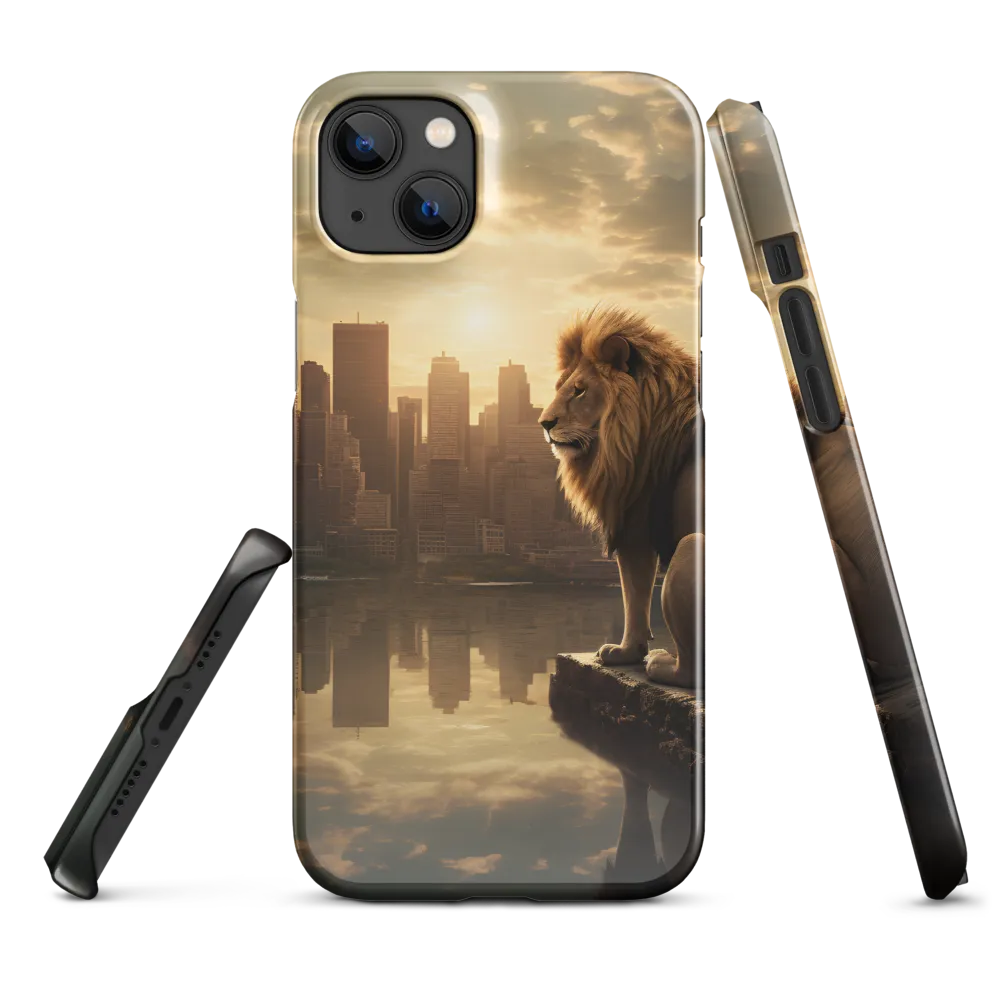 The Lion's Gaze Over the Urban Symphony