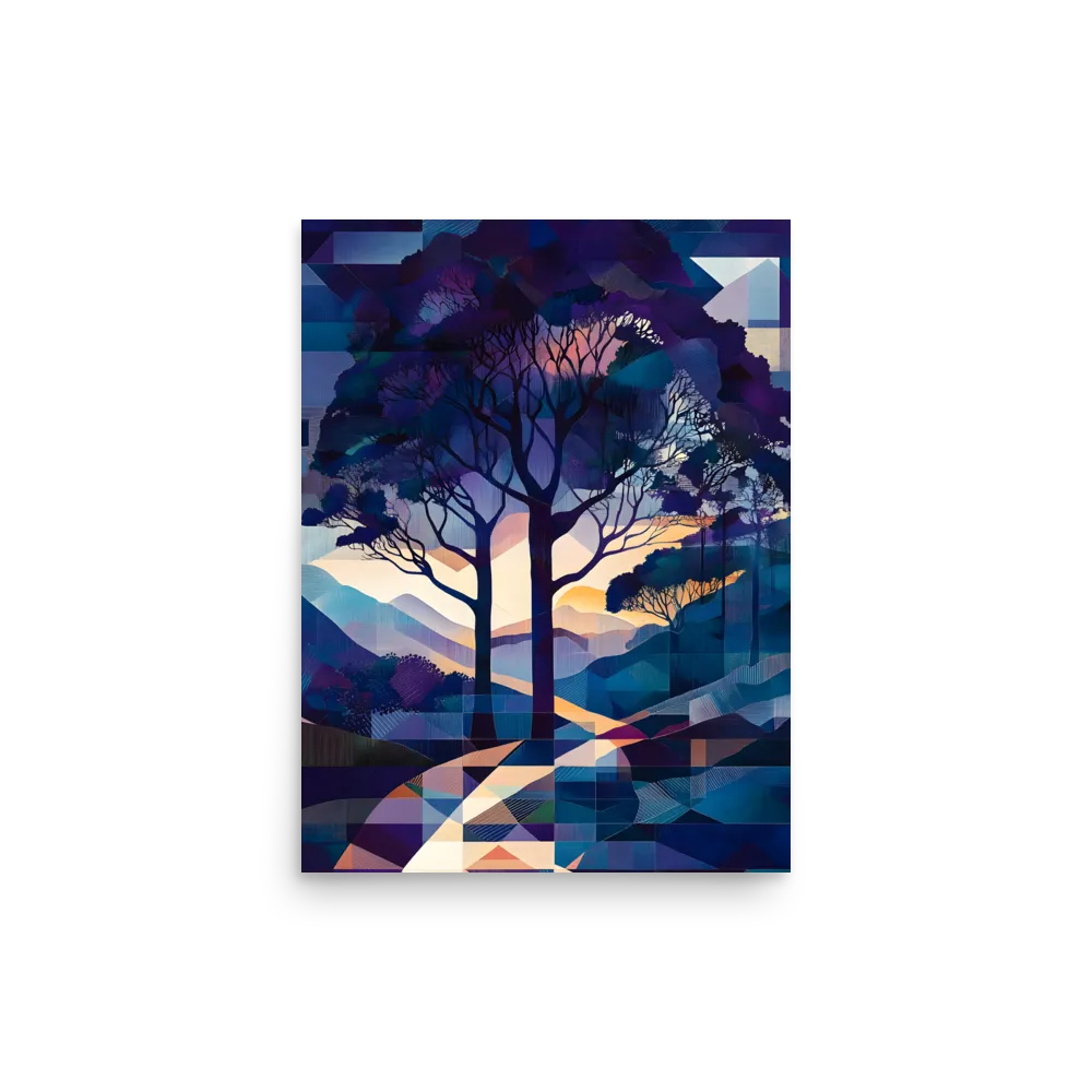 Tranquil Geometry: A Journey Through Color | Poster | 12″×16″