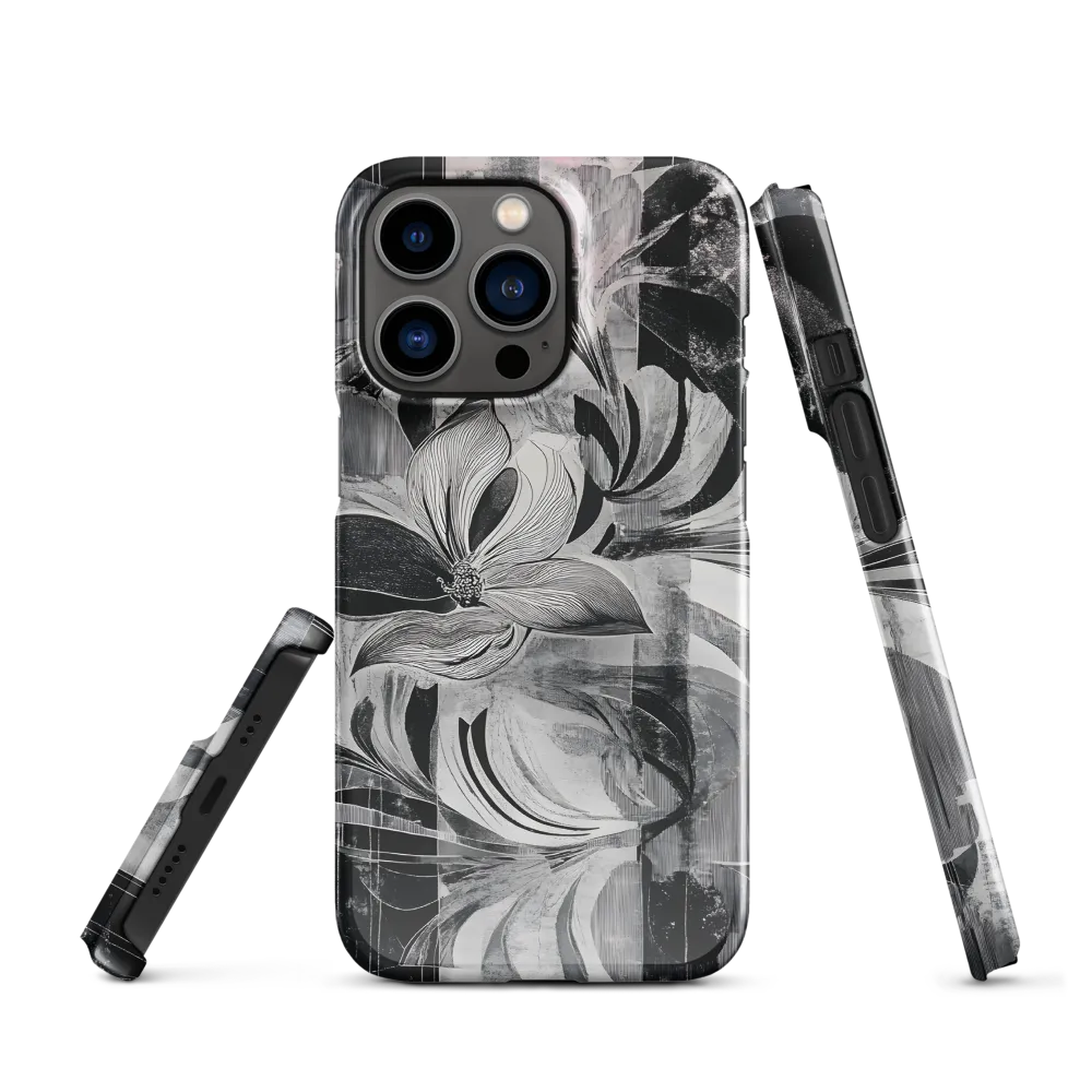 Floral Fusion in Monochrome