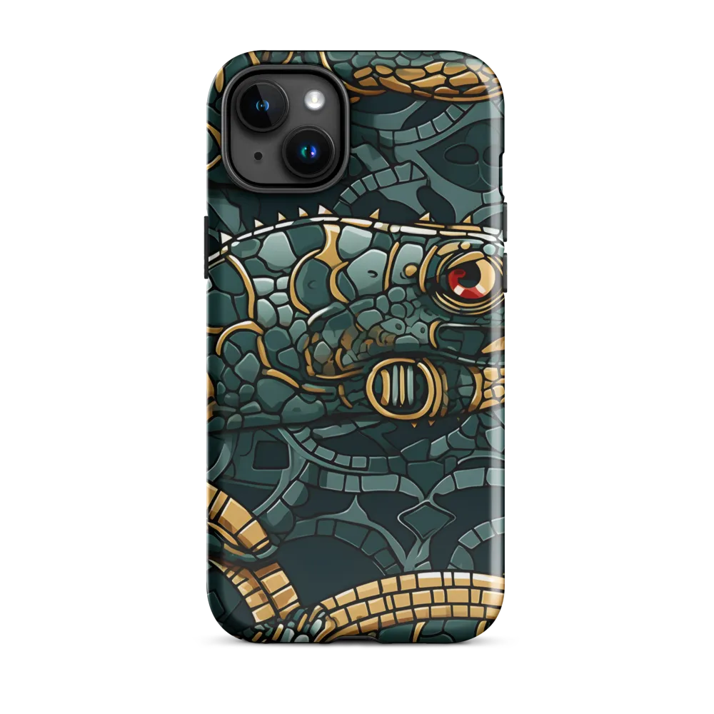 Lizards of Abstraction | Phone Case |  15 Plus | Tough Case | Glossy