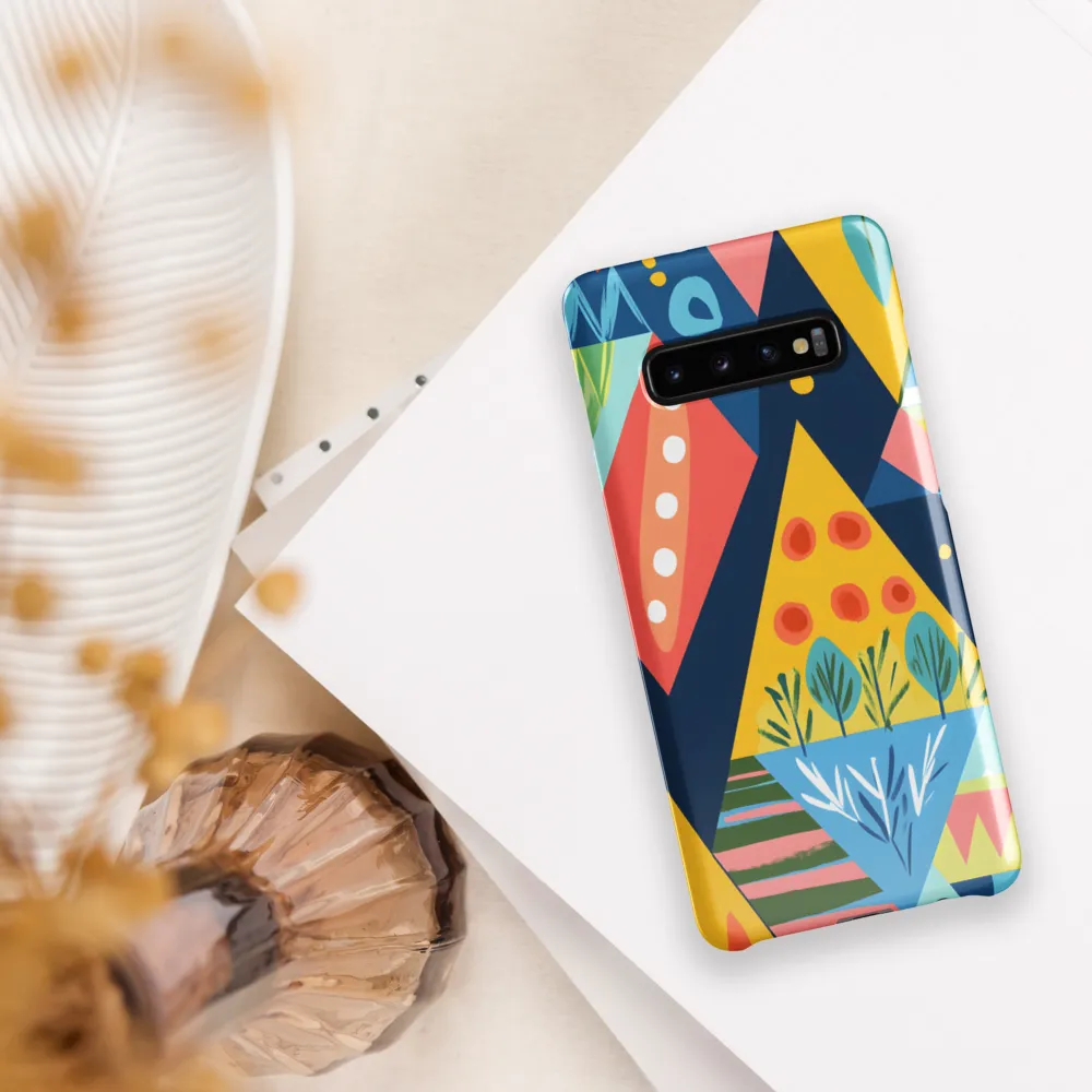 Vibrant Geometric Harmony | Phone Case |  S10 Plus | Snap Case | Glossy