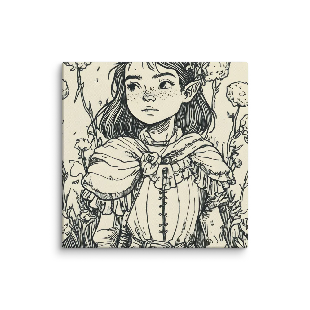 A Young Guardian of Nature | Canvas | 14″×14″