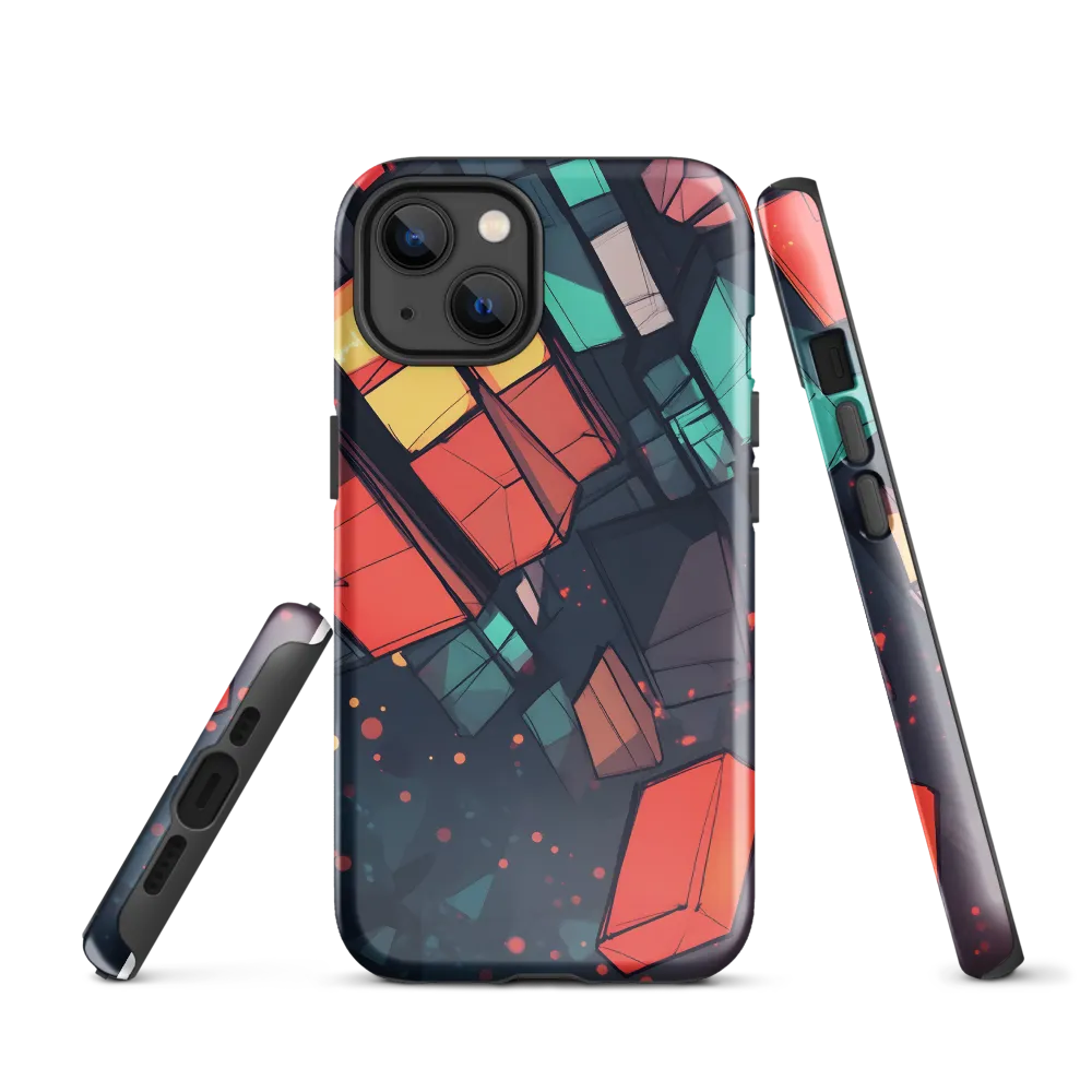 Luminous Geometry: An Abstract Exploration | Phone Case |  13 | Tough Case | Glossy