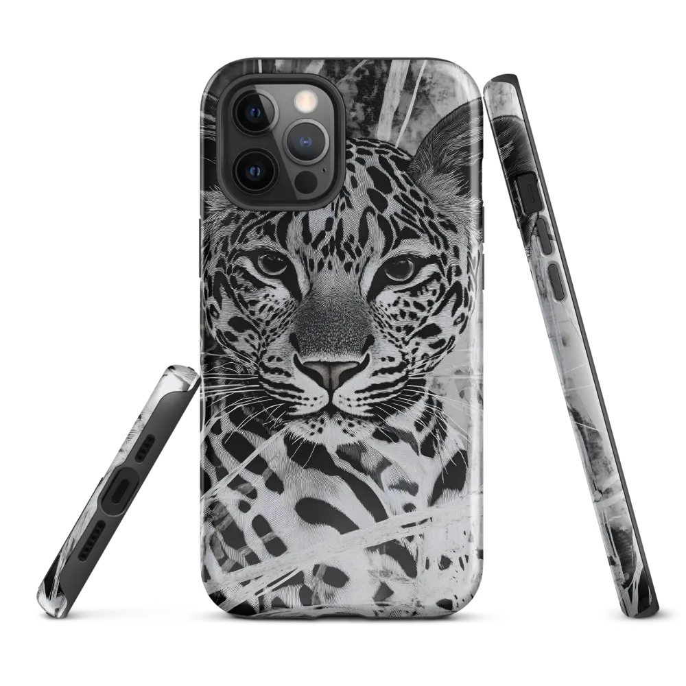 Majestic Gaze: The Leopard's Portrait | Phone Case |  12 Pro Max | Tough Case | Glossy