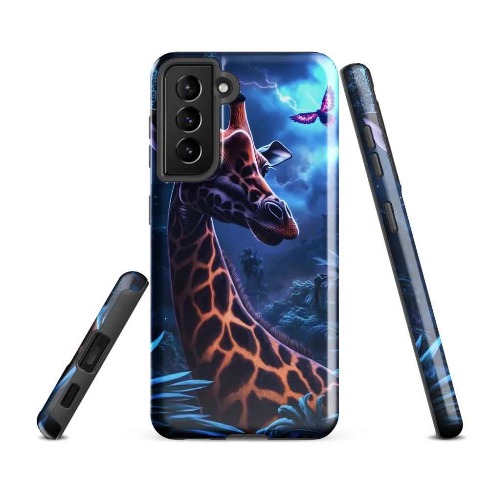 Mystical Giraffe in Twilight Jungle
