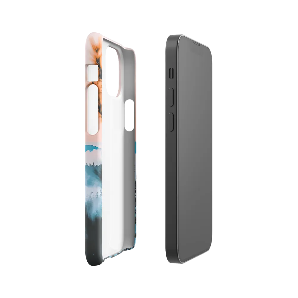 Tranquil Dawn Over Mountains | Phone Case |  13 Mini | Snap Case | Glossy