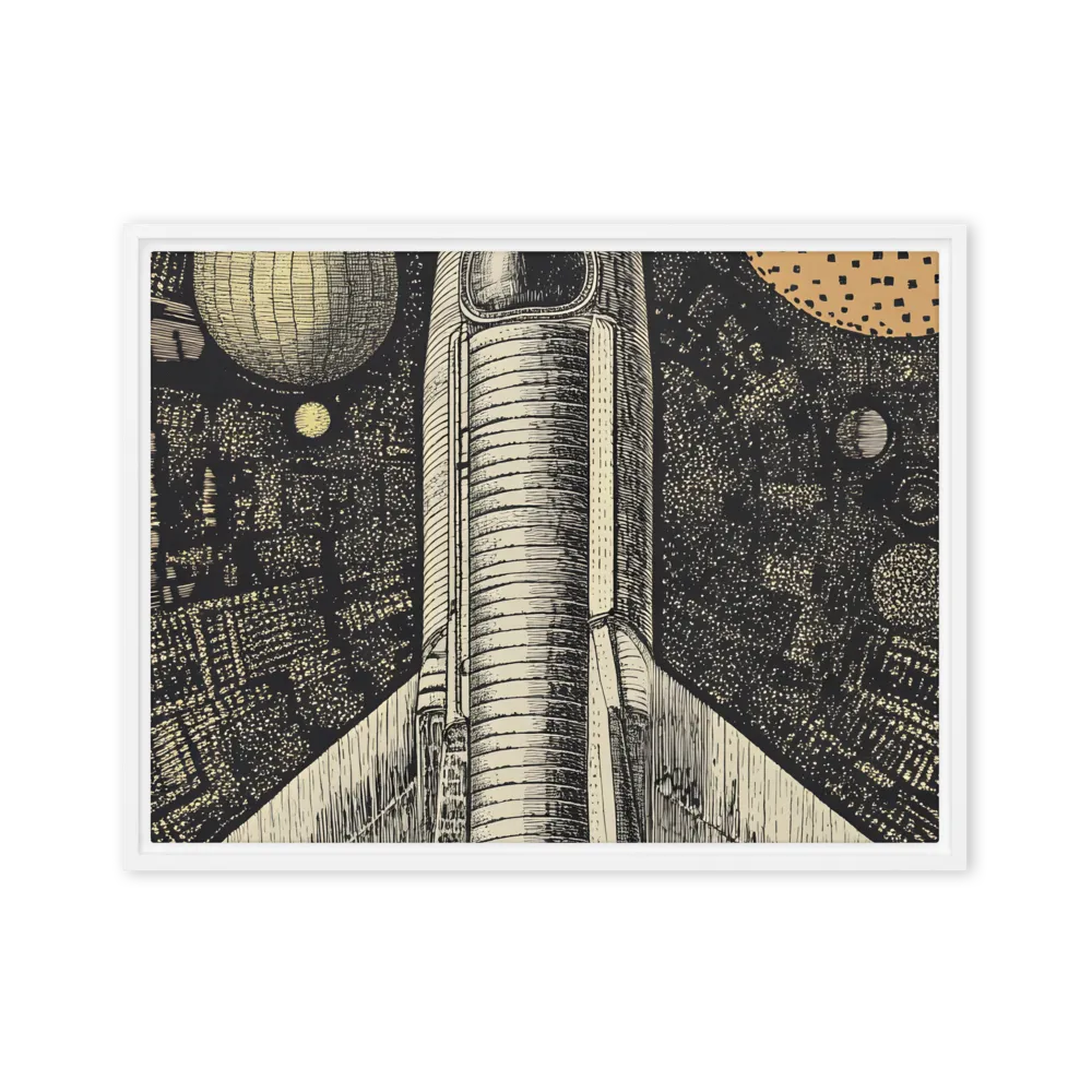 Voyage to the Unknown | Canvas with White Frame | 18″×24″