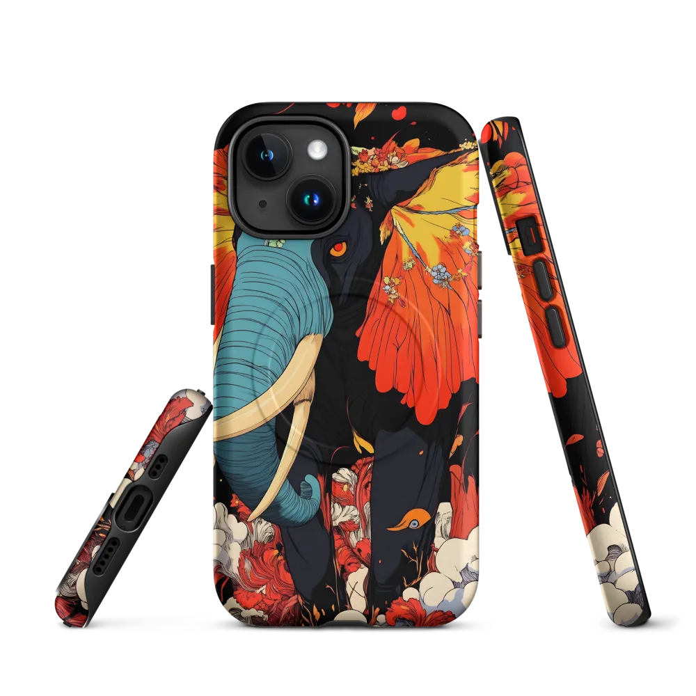 Majesty of the Floral Elephant | Phone Case |  15 | MagSafe® Tough Case | Matte
