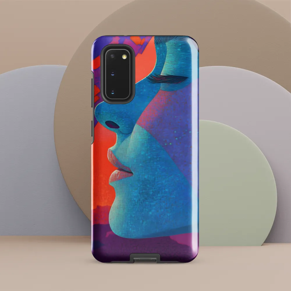 Cyan Profile with Magenta Mosaic