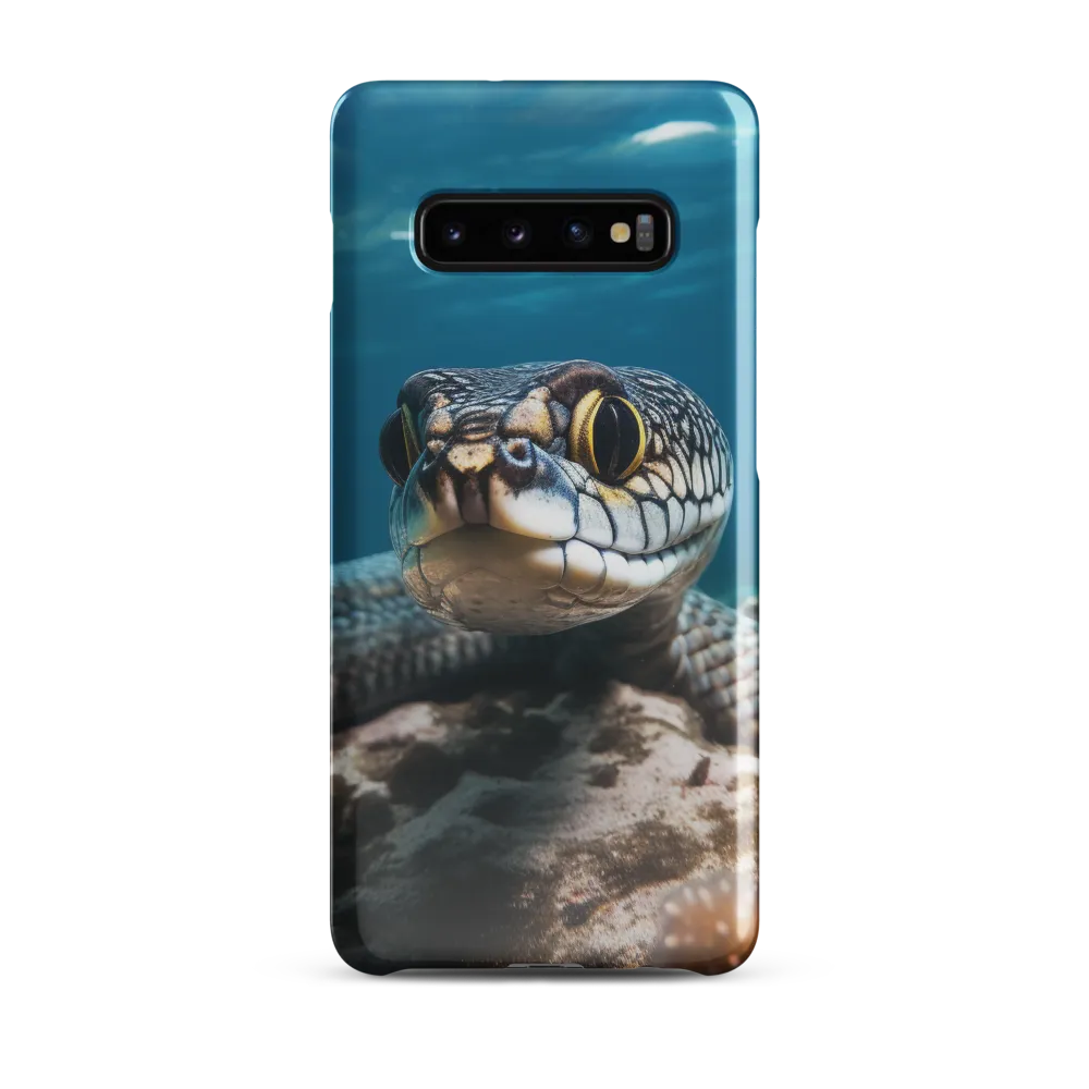 Underwater Majesty: The Serpent's Gaze | Phone Case |  S10 Plus | Snap Case | Glossy