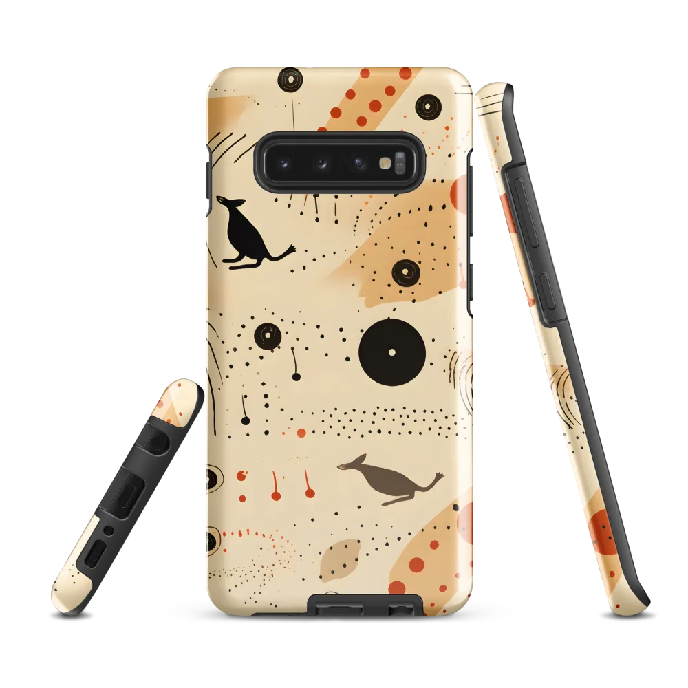 Playful Patterns in Earth Tones | Phone Case |  S10 Plus | Tough Case | Glossy