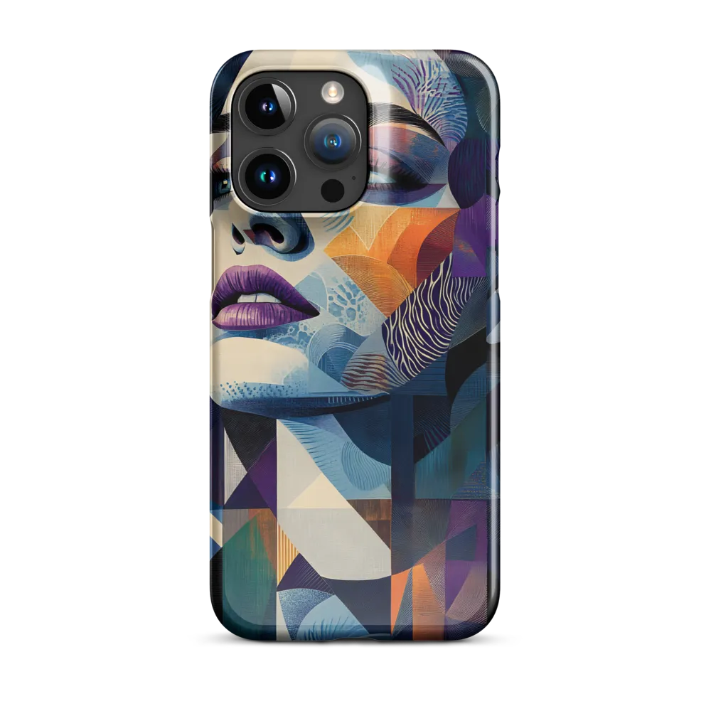 Fragmented Mystery: A Modern Portrait | Phone Case |  15 Pro Max | Snap Case | Glossy
