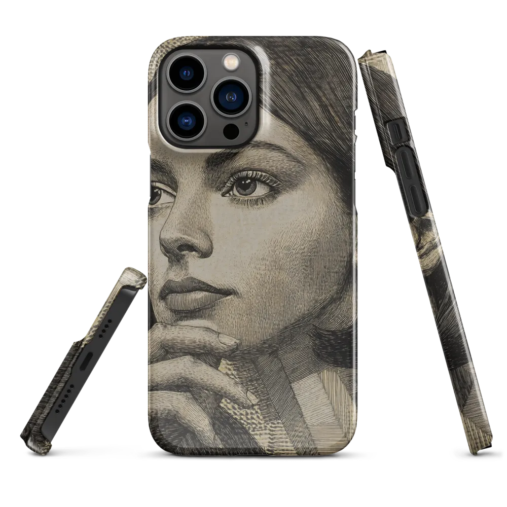 Contemplative Reflection | Phone Case |  13 Pro Max | Snap Case | Glossy