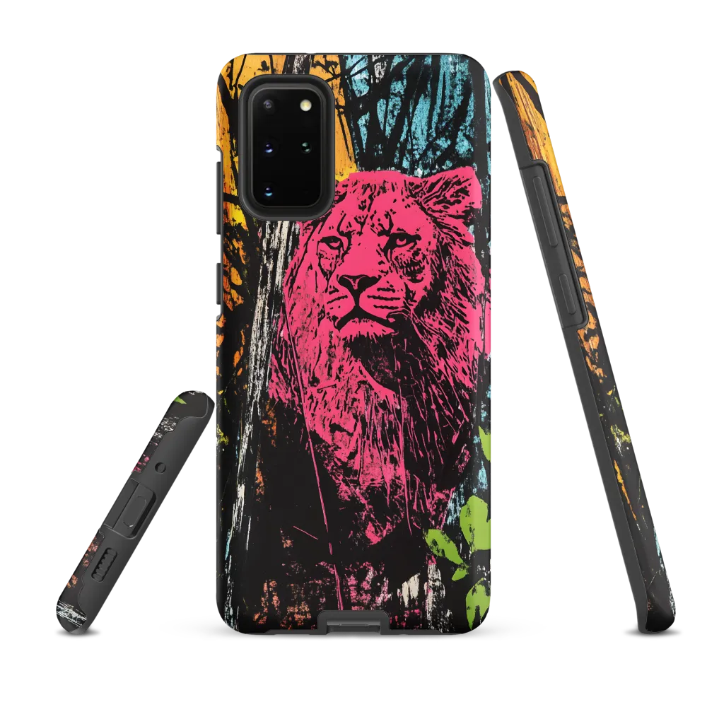 Fierce Vibrance: The Pink Lion