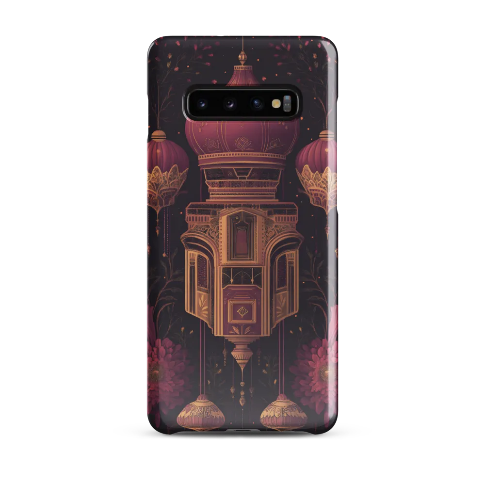 Ornate Harmony: A Digital Floral Architecture | Phone Case |  S10 Plus | Snap Case | Glossy